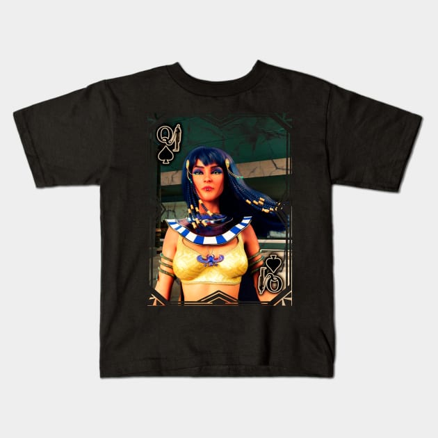 Cleopatra Queen Kids T-Shirt by Artwork Simpson